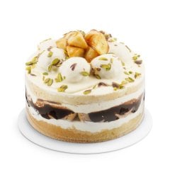 Muzlu Profiterollü Yaş Pasta 4 Kişilik