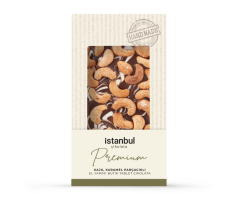 Kaju & Karamel Parçacıklı Tablet Çikolata 100gr