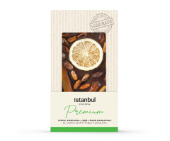 Fıstık & Portakal & Yeşil Limon Parçacıklı Tablet Çikolata 100gr