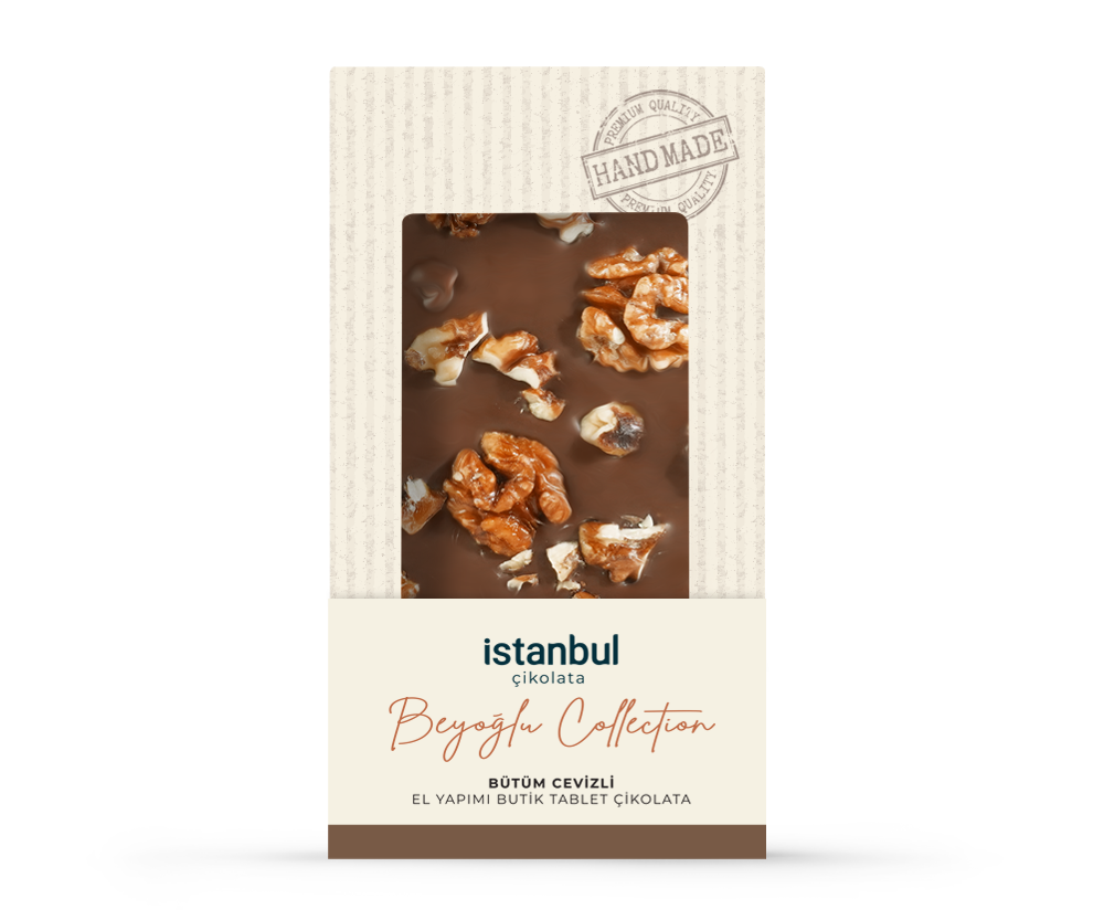 Beyoğlu Cevizli Tablet Çikolata 100gr